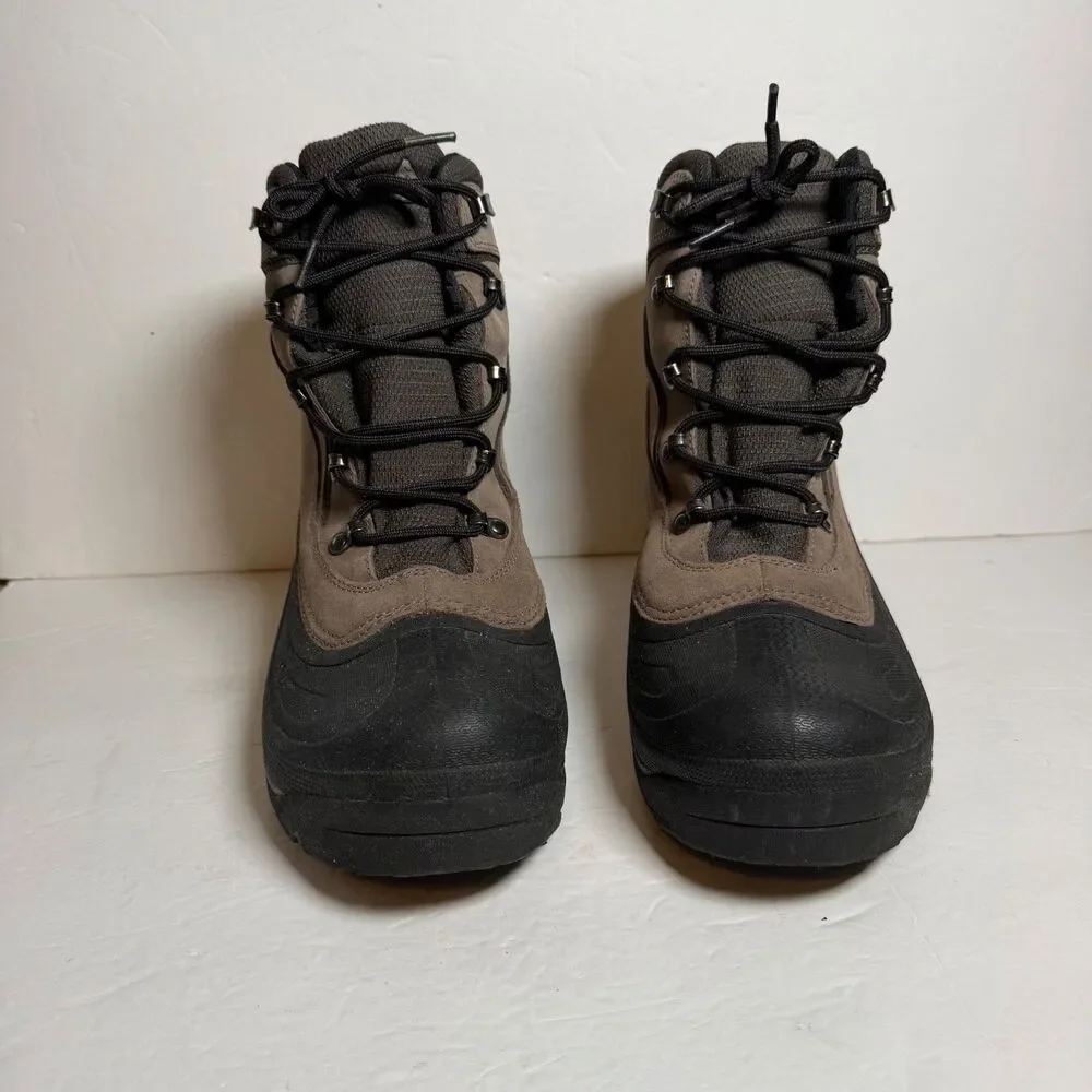Columbia Cascadian Summit Boots Mens 11 Brown Suede Thermolite Snow Winter